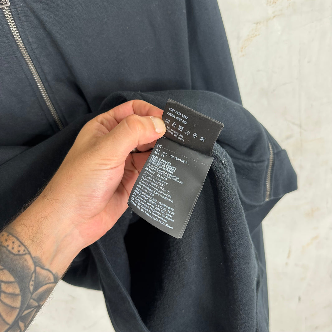 Prada Nylon Hooded Zip Hoodie