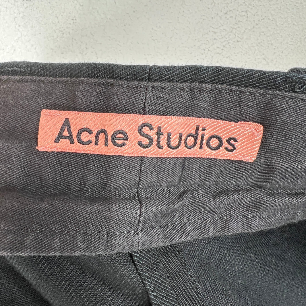 Acne Studios Black Straight Leg Trousers