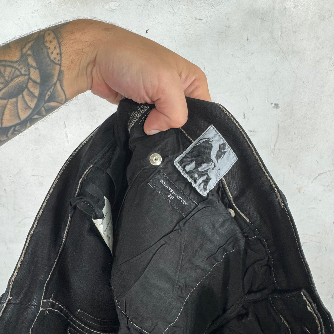 DRKSHDW Waxed Bolan Bootcut Jeans