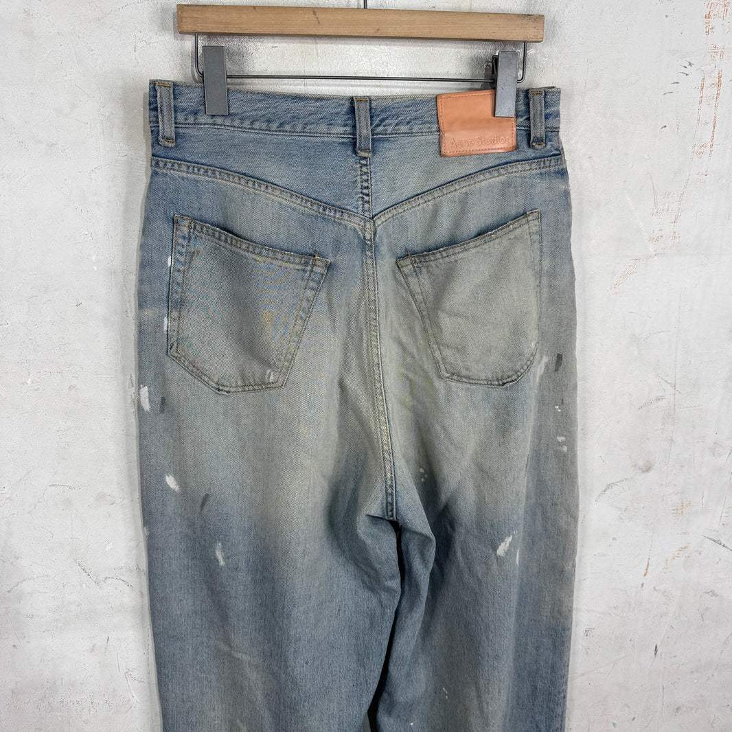 Acne Studios Wide Leg Painter Jeans