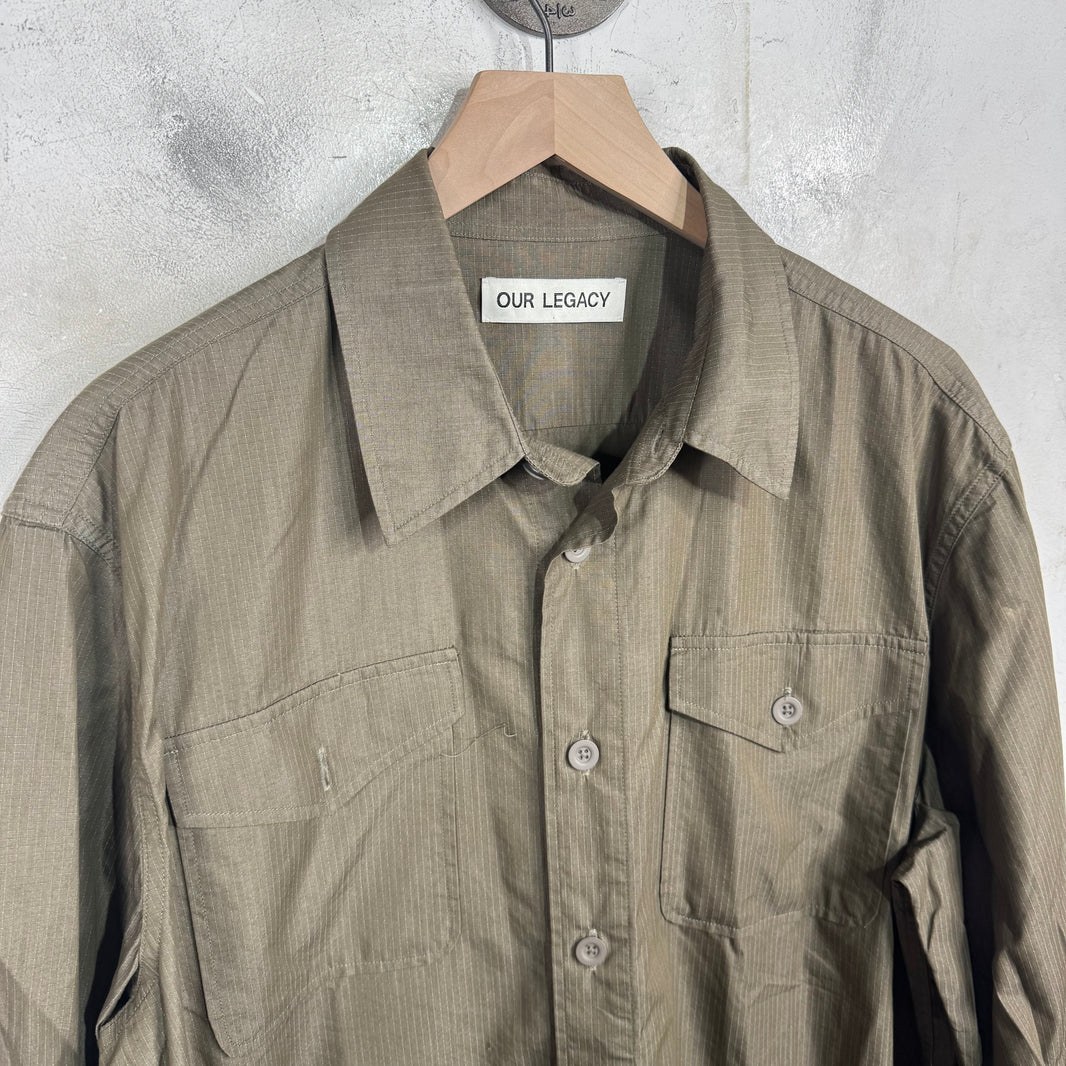 Our Legacy Military Base Shirt Olive