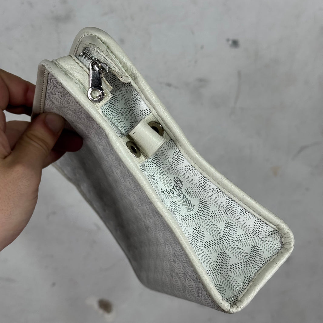Goyard White Jouvence Toiletry Bag