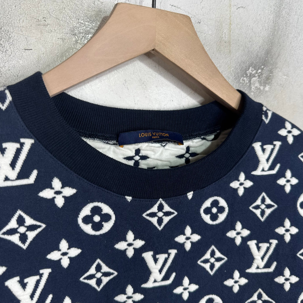 Louis Vuitton Navy Monogram Sweater