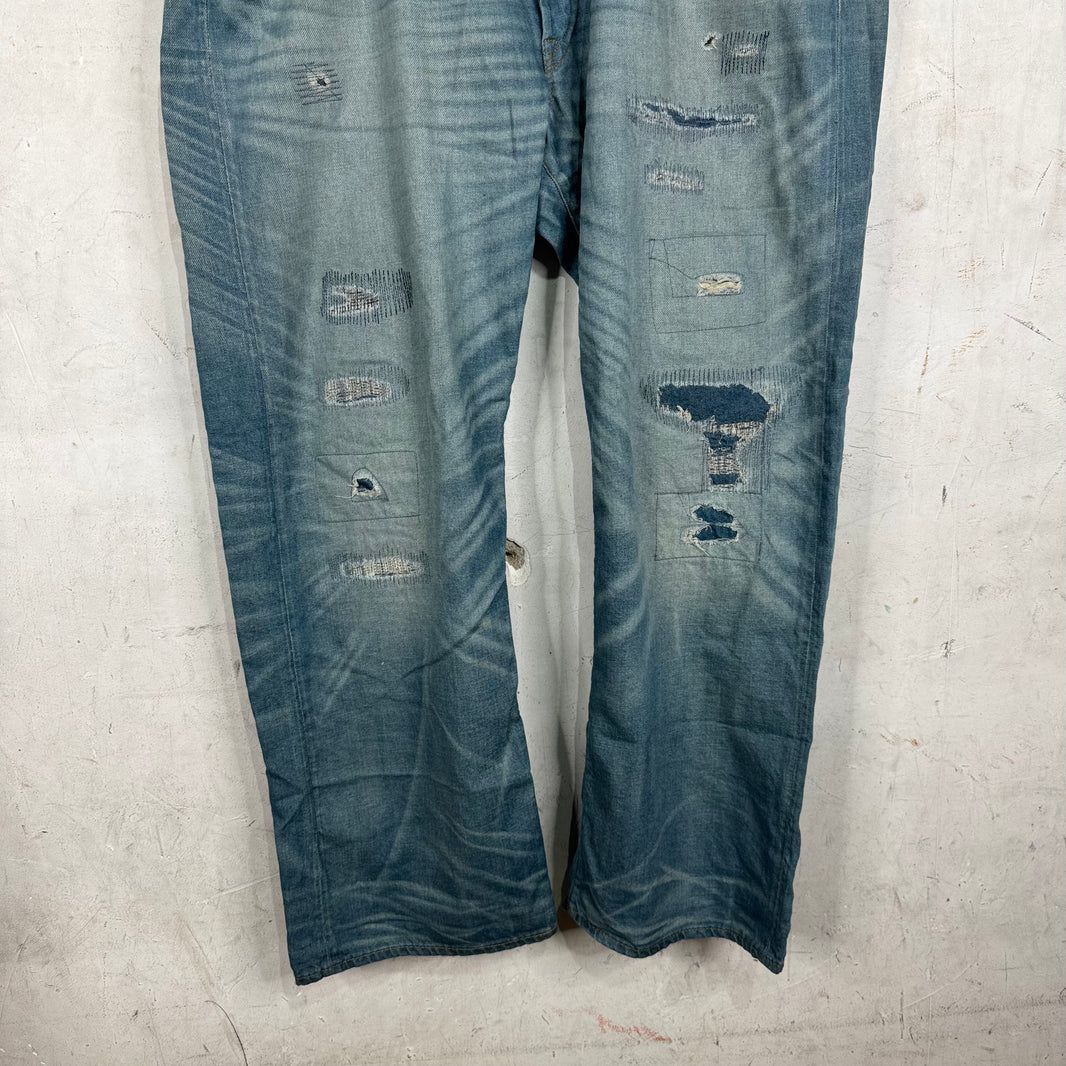 RRL Repaired Lightwash 5 Pocket Jeans