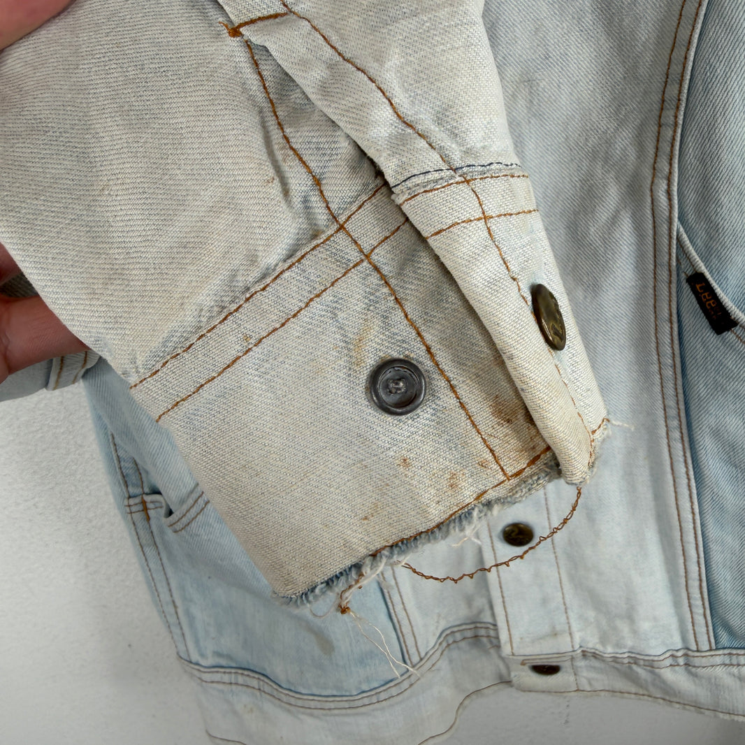 Vintage Lee 2 Tone Reversible Snap Button Denim Jacket