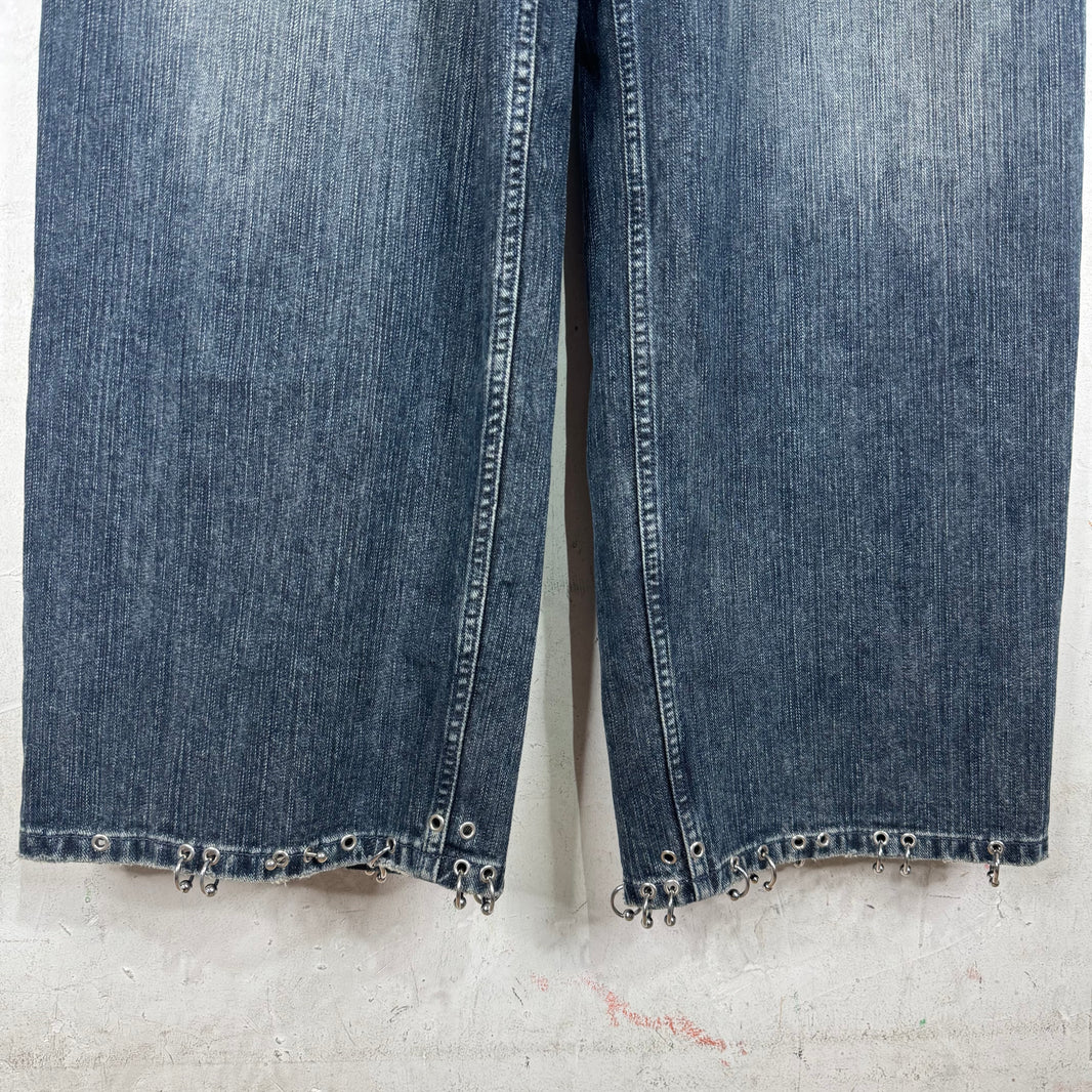 Balenciaga Dark Wash Sample Pierced Jeans