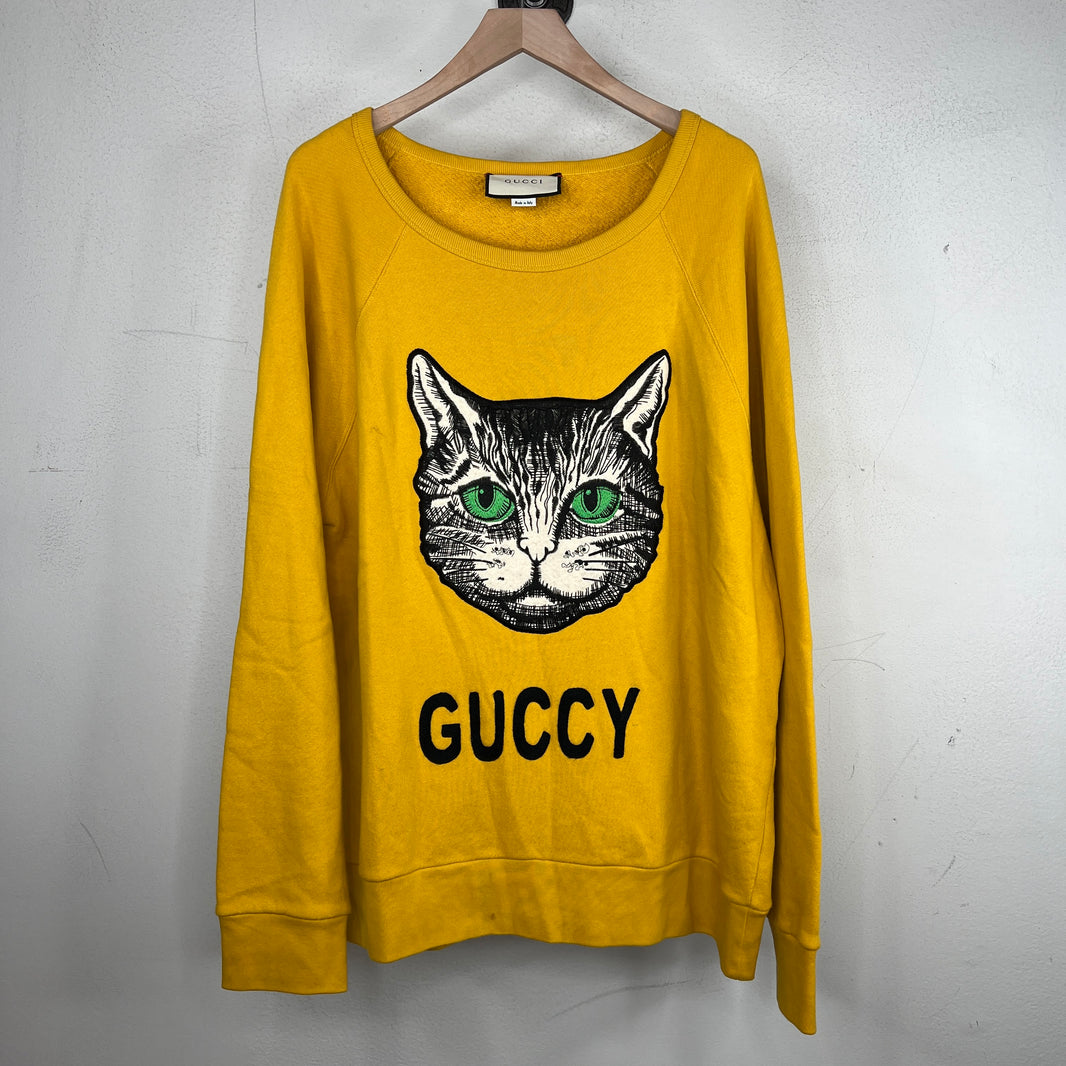 Gucci Yellow Cat Sweater
