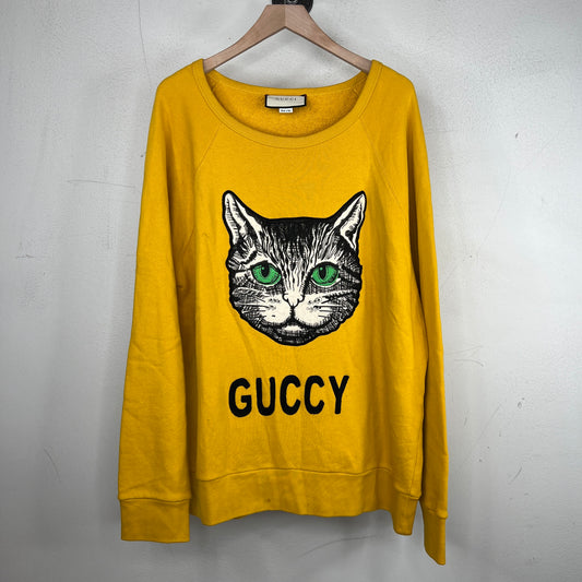 Gucci Yellow Cat Sweater