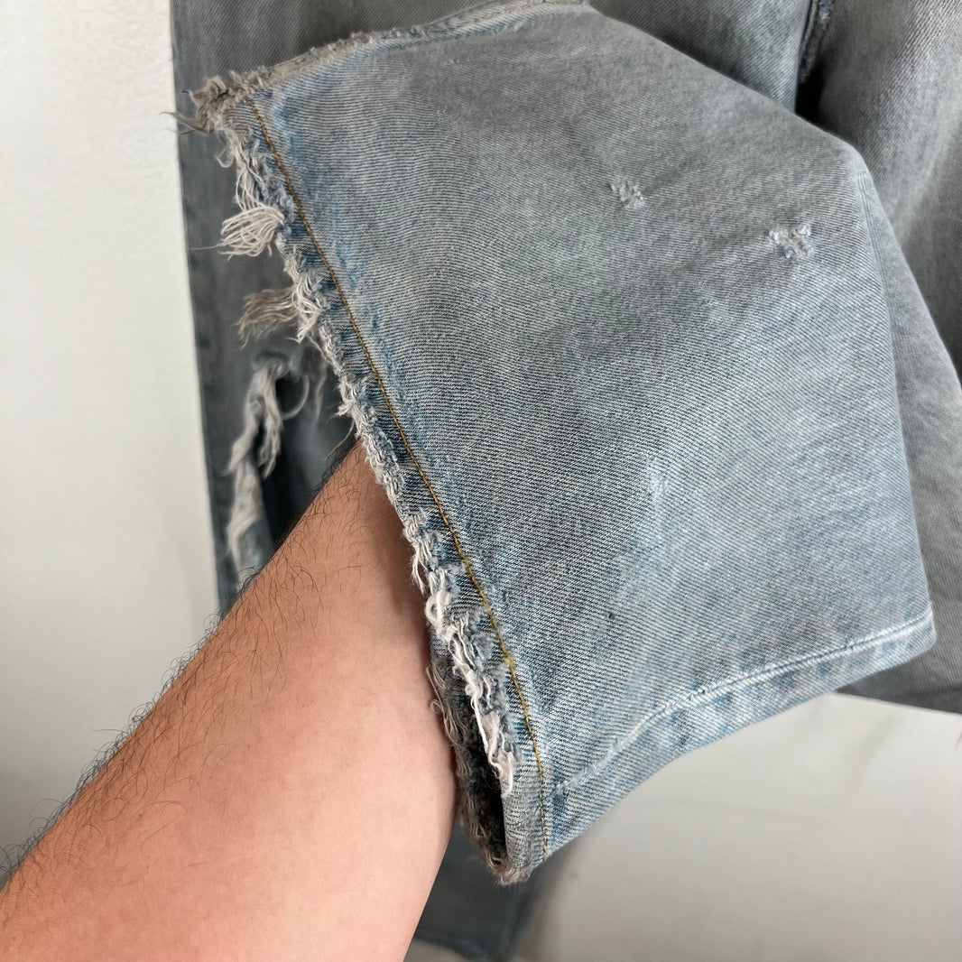 Balenciaga Front Pocket Distressed Denim jeans