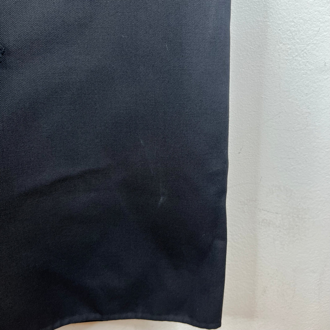 Jil Sander Black Floral Knit Trench Coat
