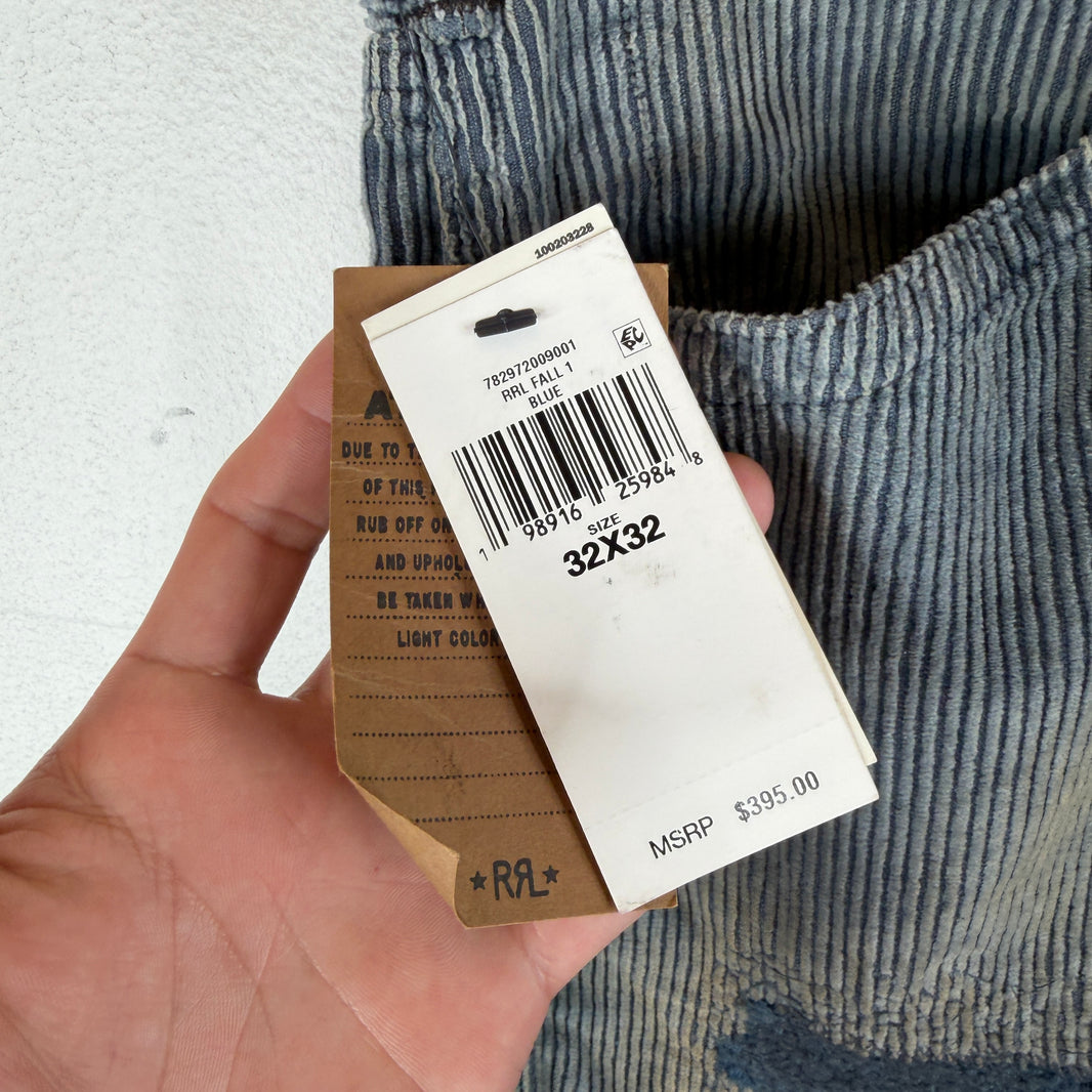 RRL Distressed Repaired Corduroy Pants