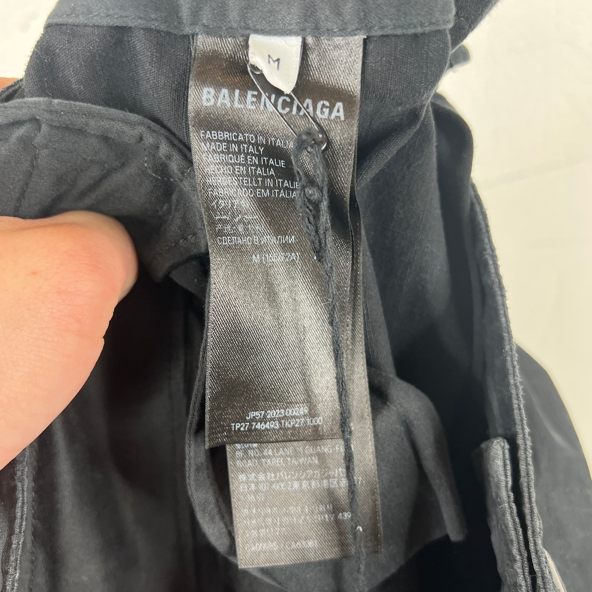 Balenciaga Black Convertible Cargo Pants