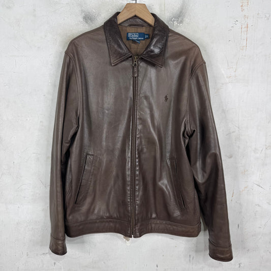 Ralph Lauren Leather Brown Jacket