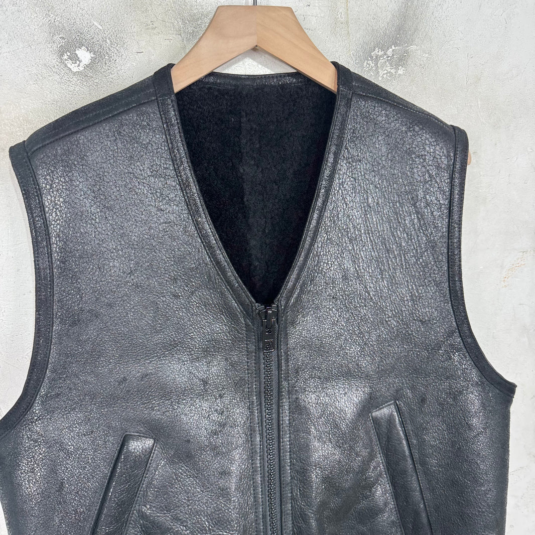 Stussy Leather Sherpa Vest