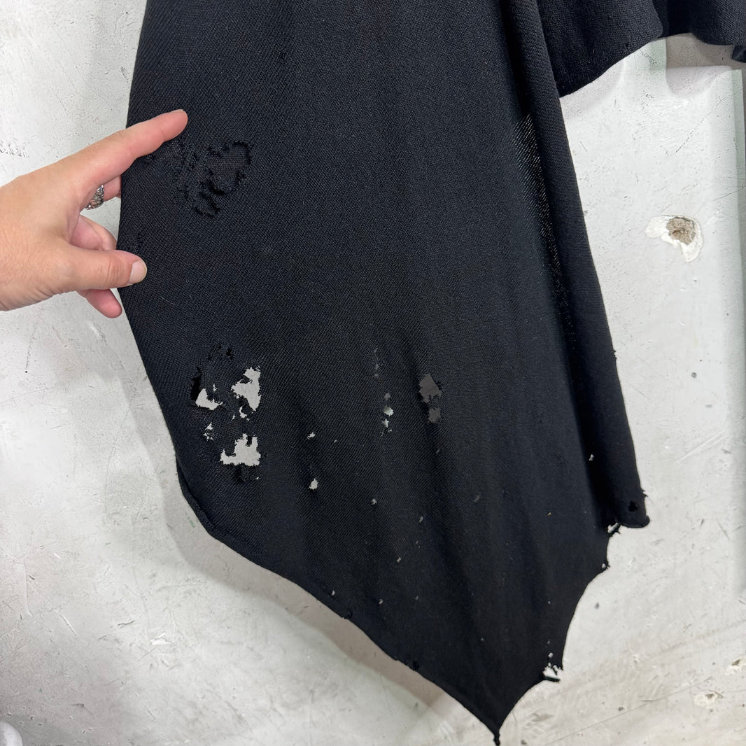 Chrome Hearts Cashmere Distressed Shawl