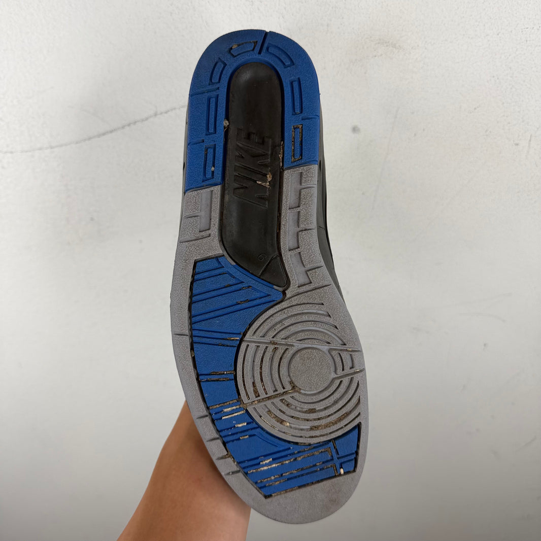 Off White Jordan 2 Black/Blue Sneakers