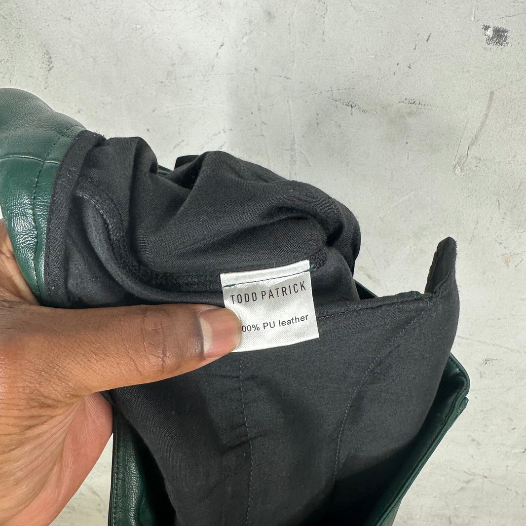 Todd Patrick Paneled Leather Trousers