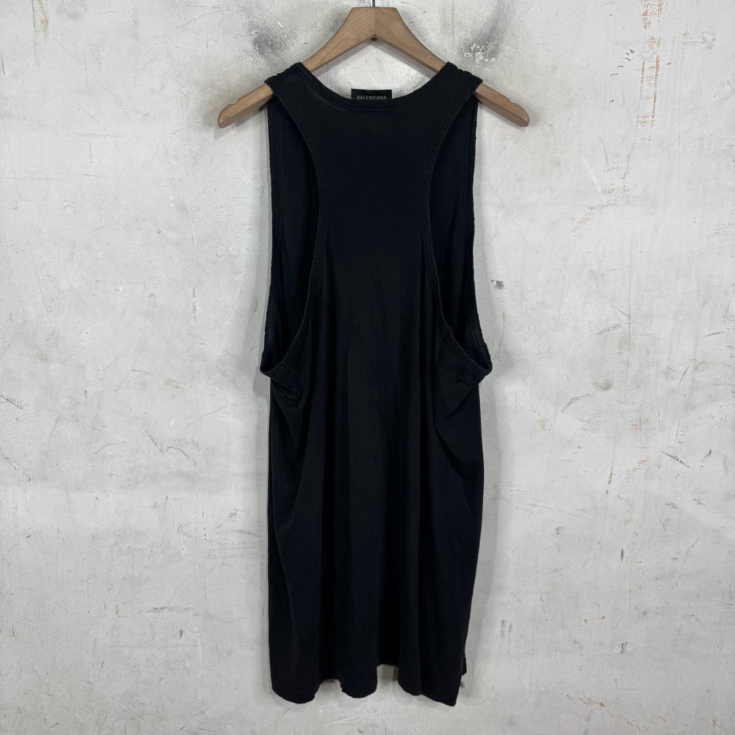 Balenciaga Distressed Long Sleeveless Shirt
