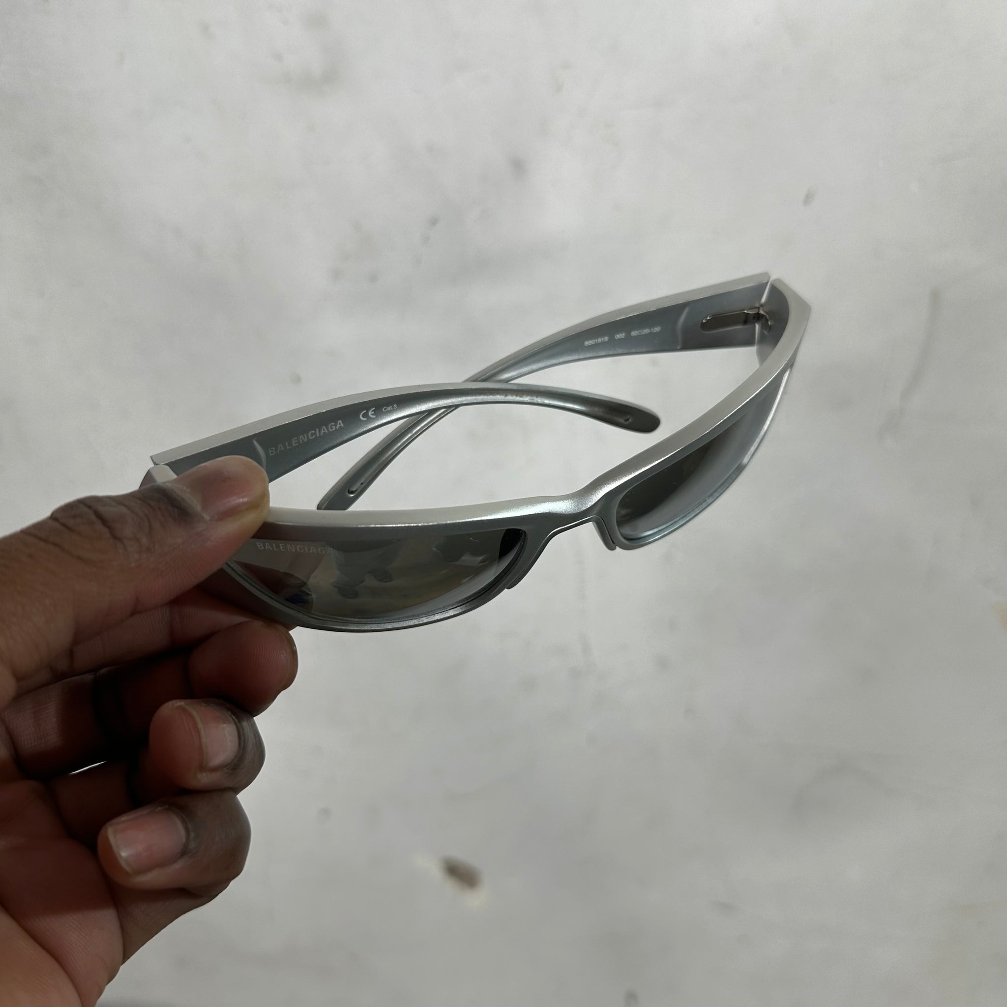 Balenciaga Aluminum Frame Wide Glasses