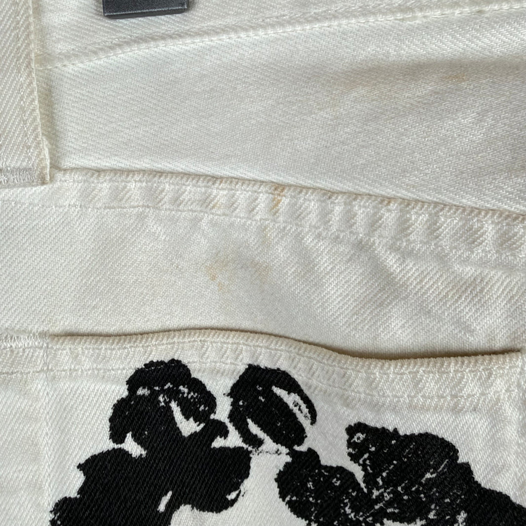 Denim Tears Levi's 501 White Wreath Jeans