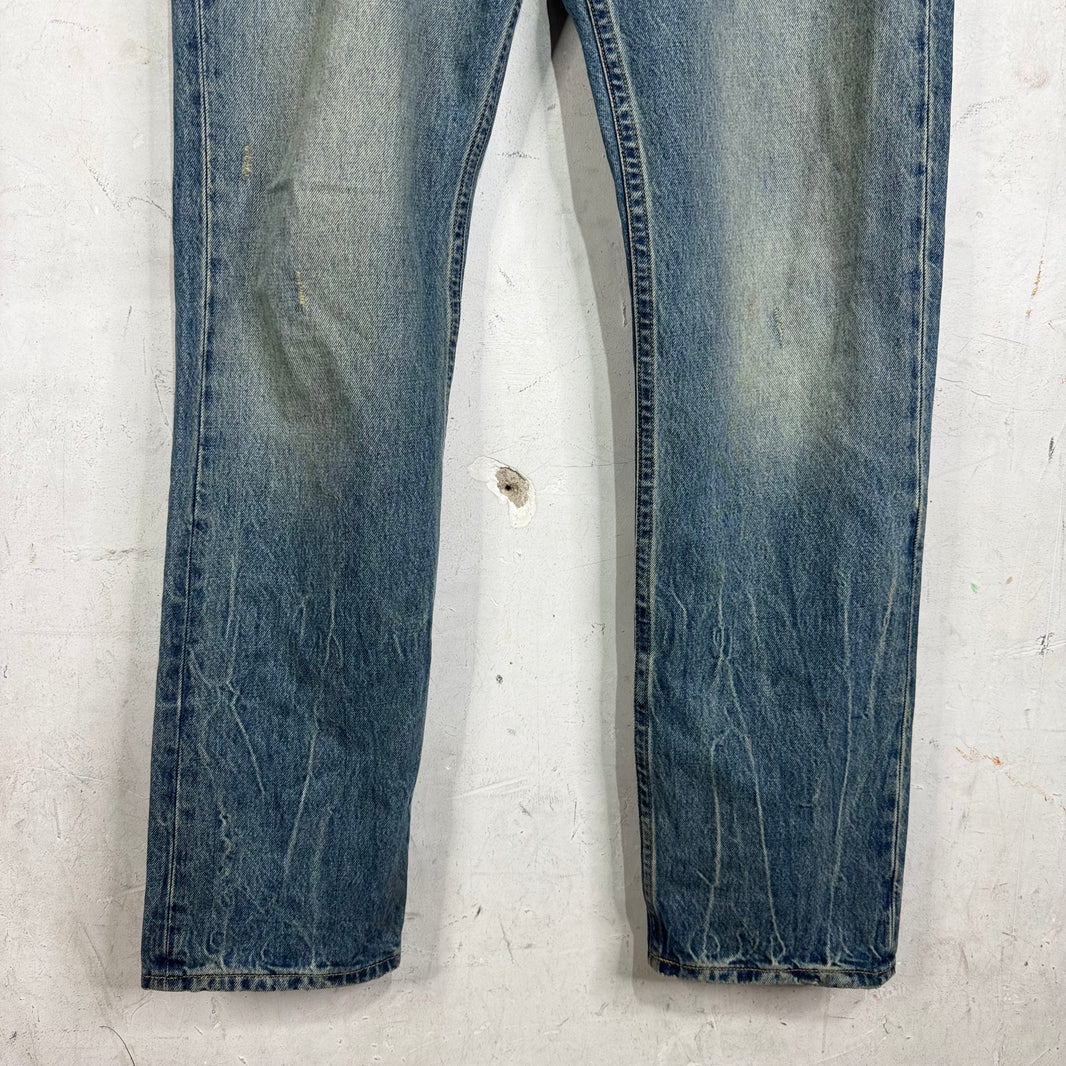 Helmut Lang Wrinkle Wash Light Jeans