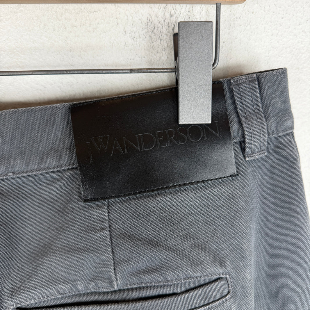 JW Anderson Gray Heavy Baggy Cargo Trousers