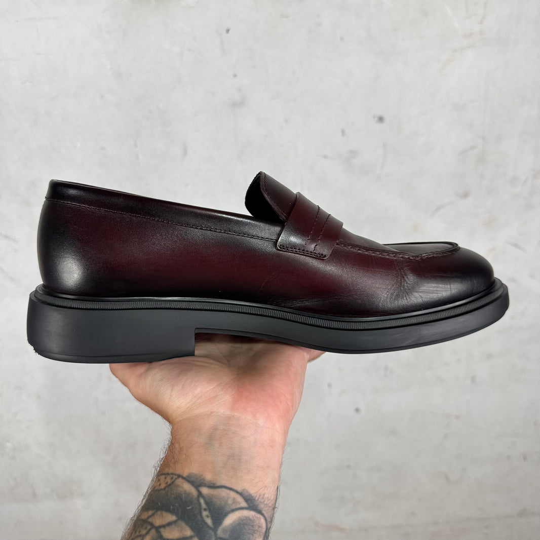 Ferragamo Oxblood Chunky Loafers