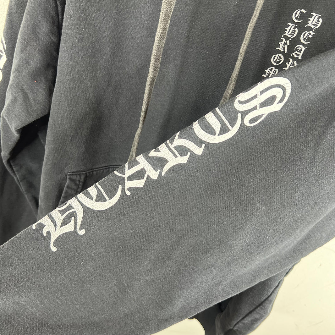 Chrome Hearts Smoked Vertical Logo Hoodie