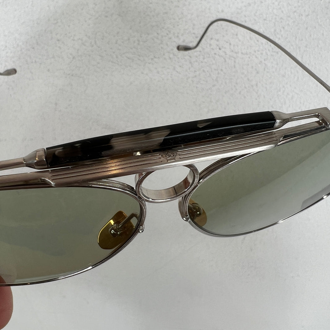JMM Silver Gonzo Duke Aviator Sunglasses