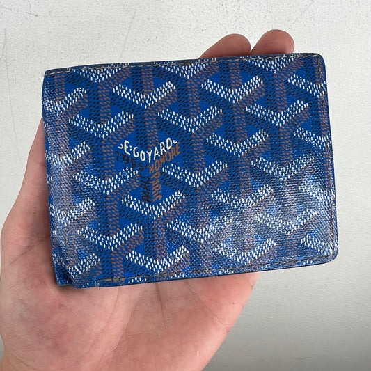Goyard Blue Bifold Wallet