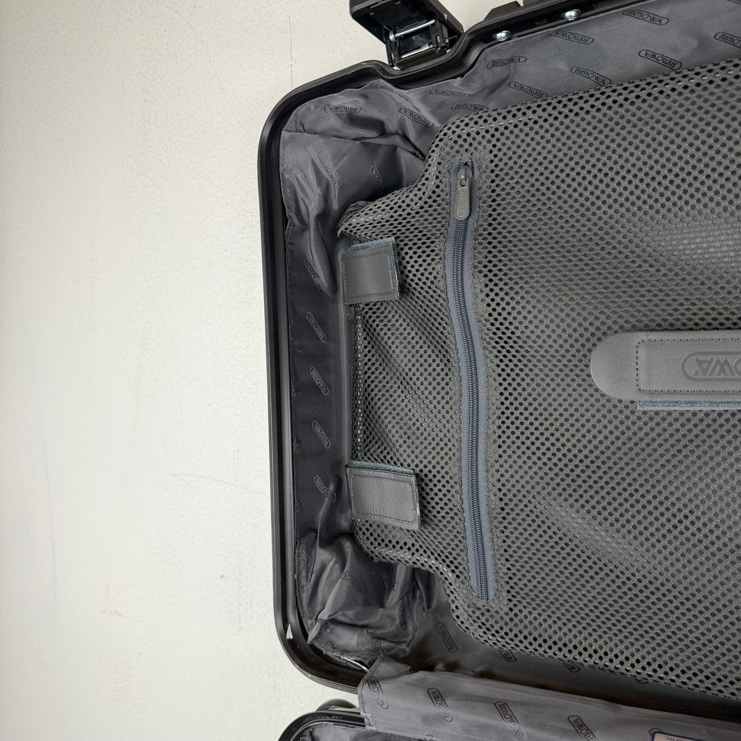 Rimowa 2014 Cabin S Carry On Black Aluminum Suitcase