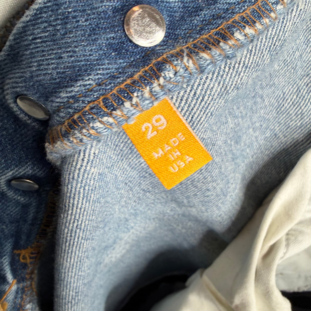 Gallery Dept Straight Leg Side Zipper Denim Jeans