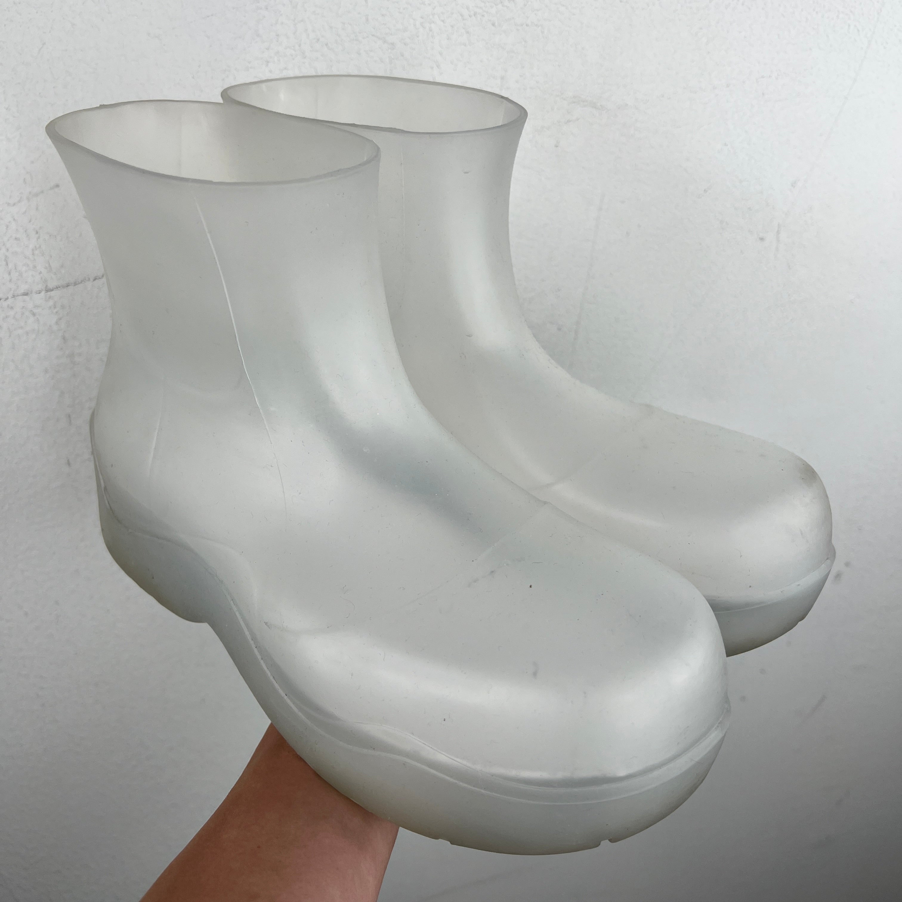 靴 BOTTEGA VENETA Clear Rubber Paddle Boots Bottega Veneta clear rubber paddle boots | protocol