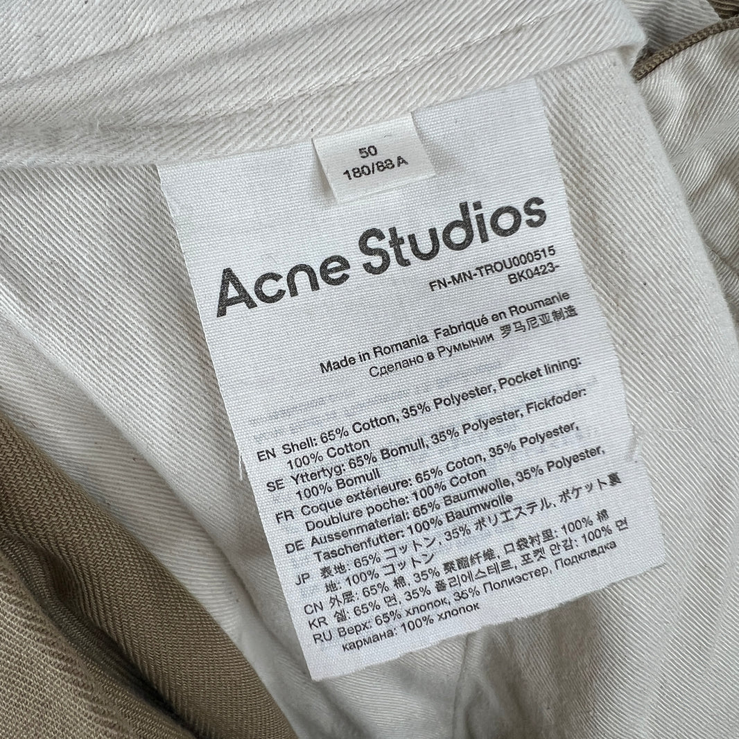 Acne Studios Tan Chino Trousers