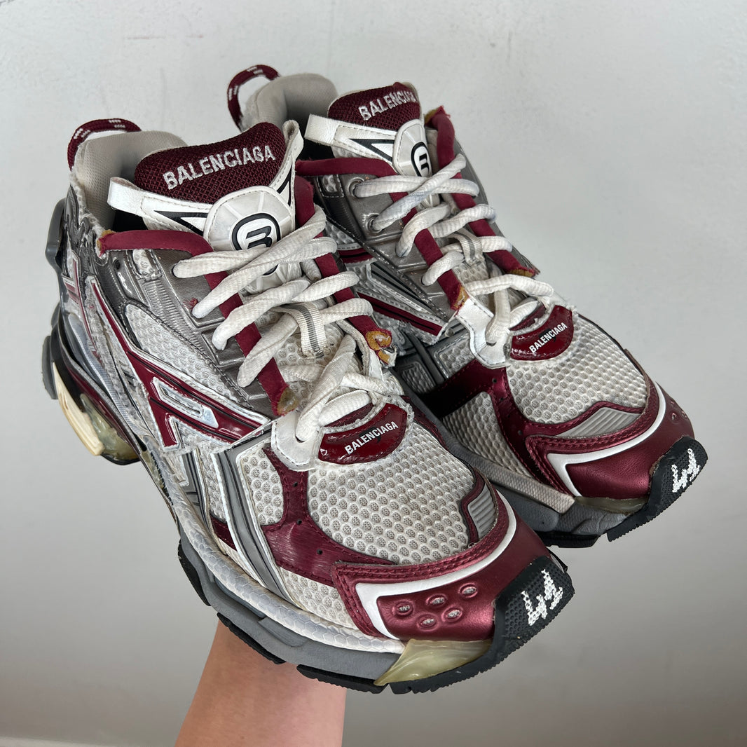 Balenciaga Burgundy Grey Runners