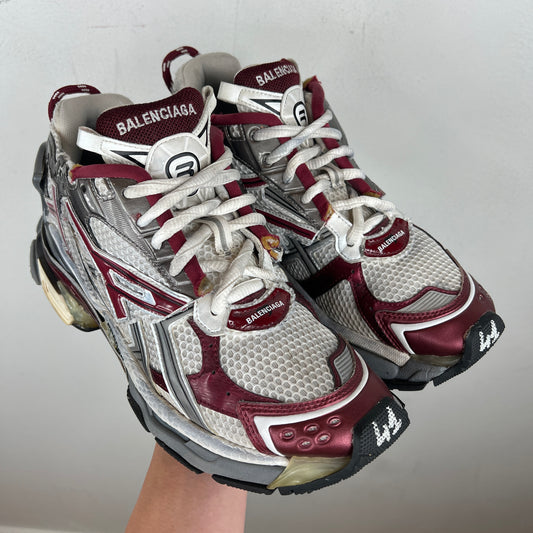 Balenciaga Burgundy Grey Runners