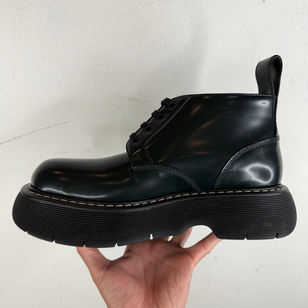 Bottega Veneta Forest Green Bounce Derbies