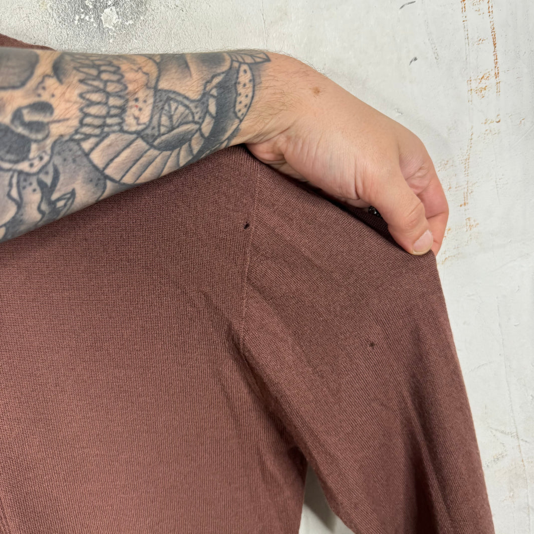Rick Owens Phlegethon Thin Wool Knit Hoodie