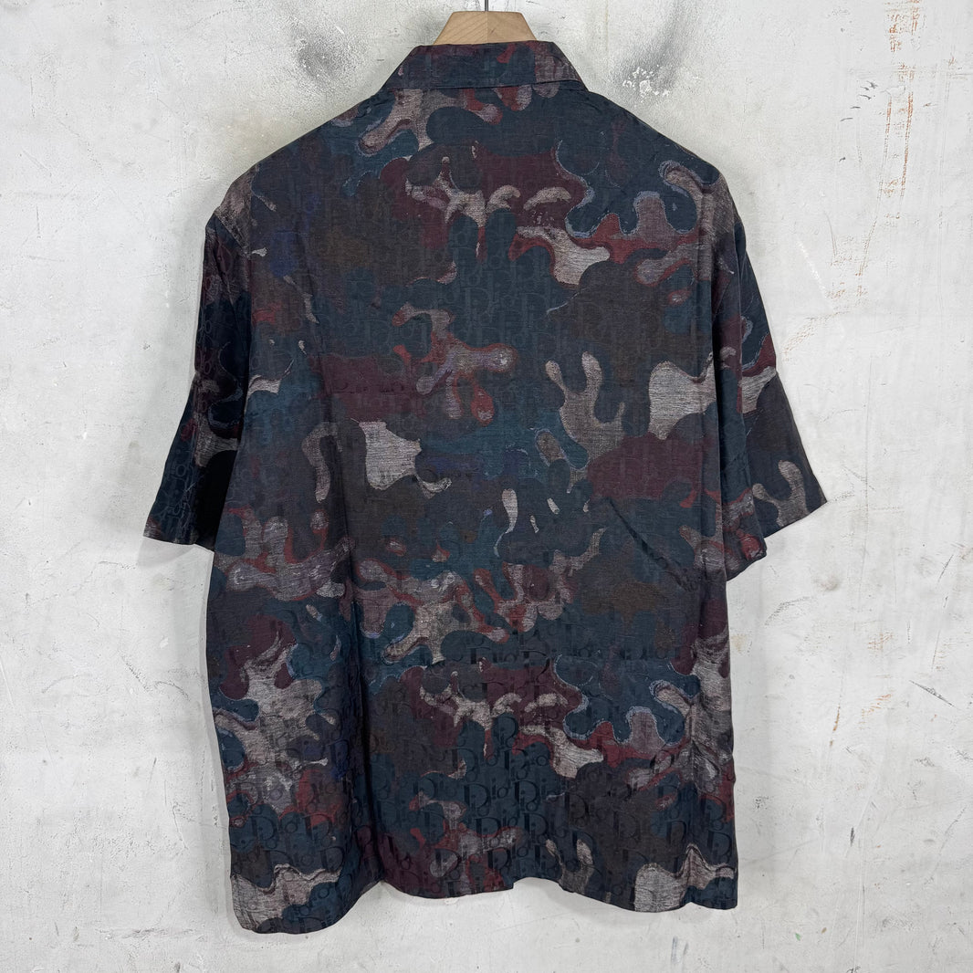 Dior  Silk Monogram Camo Shirt