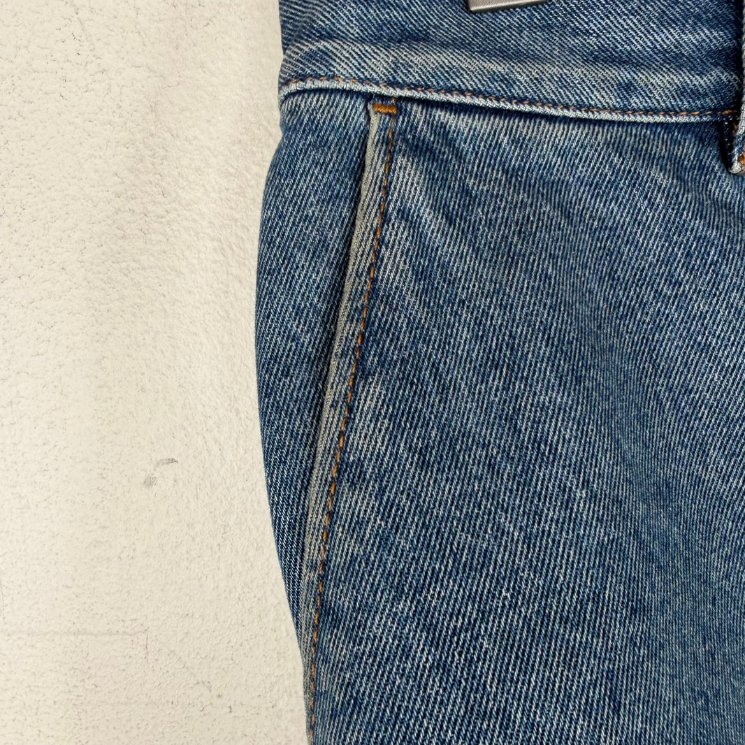 Loewe Anagram Cut Denim Shorts