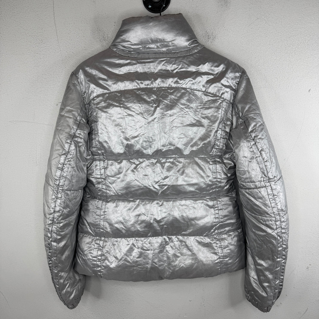 Prada Silver Puffer Jacket