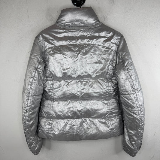 Prada Silver Puffer Jacket