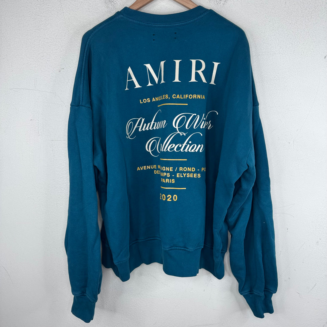 Amiri AW Collection Teal Crewneck