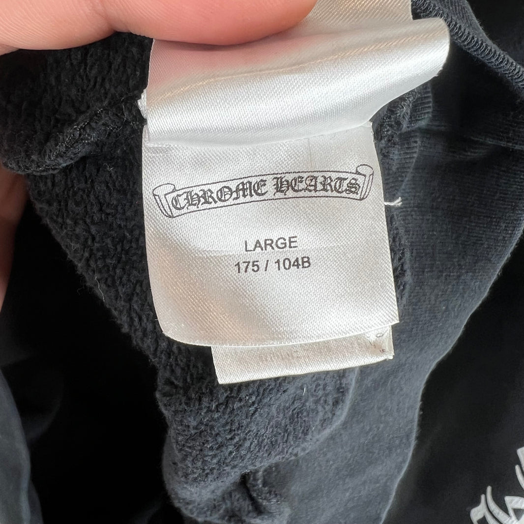 Chrome Hearts Smoked Vertical Logo Hoodie