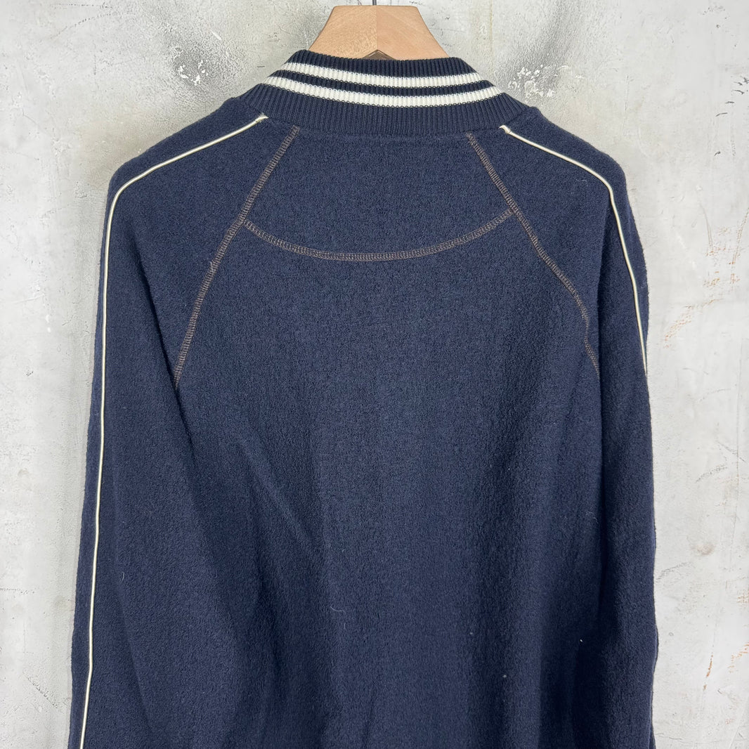 Wales Bonner Boiled Wool Varsity Jacket