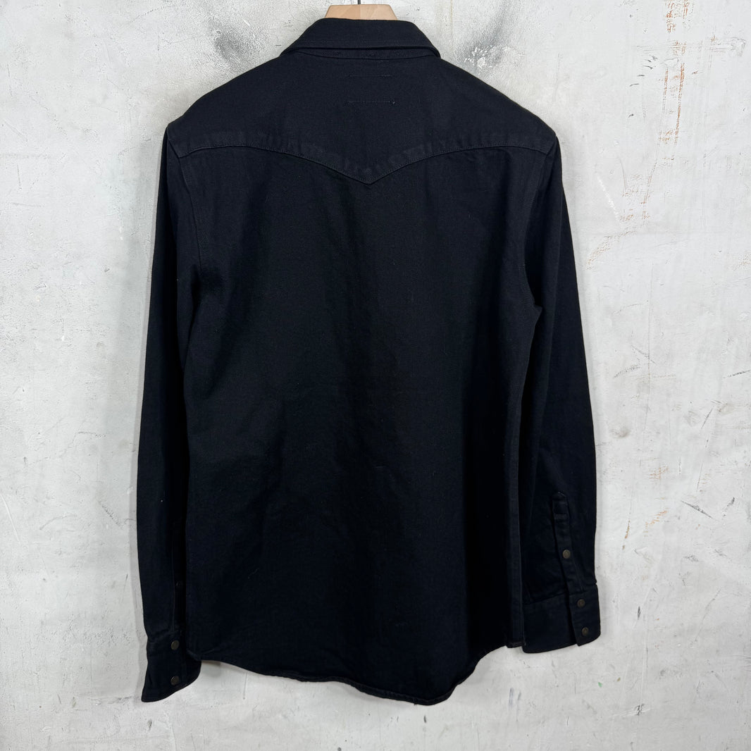 Calvin Klein Black Snap Denim Shirt