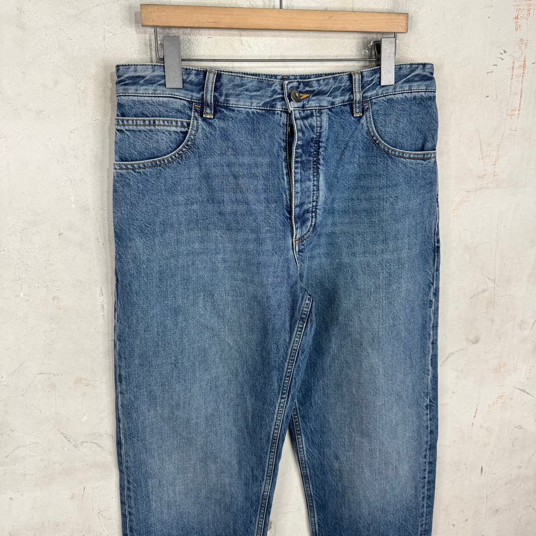 Bottega Veneta Lightwash V Stitch Jeans