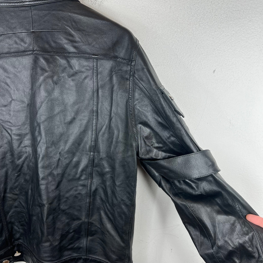 Givenchy Lambskin Strap Trucker Jacket