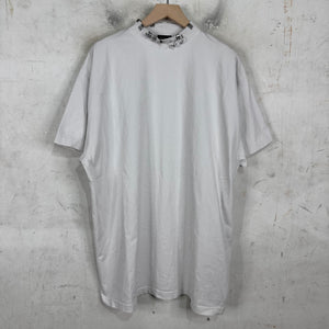 Balenciaga Pierced Collar Distressed T-Shirt