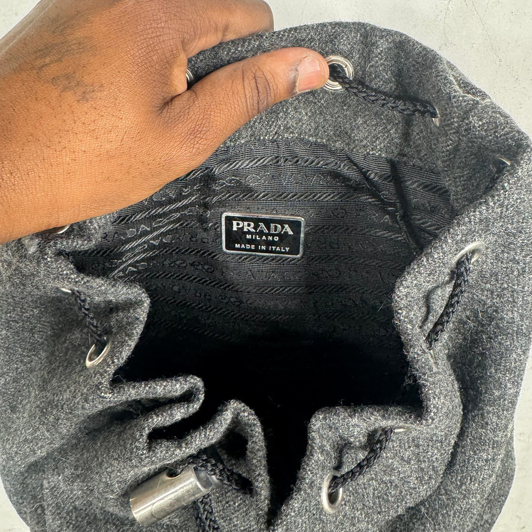 Prada Wool Mini Backpack